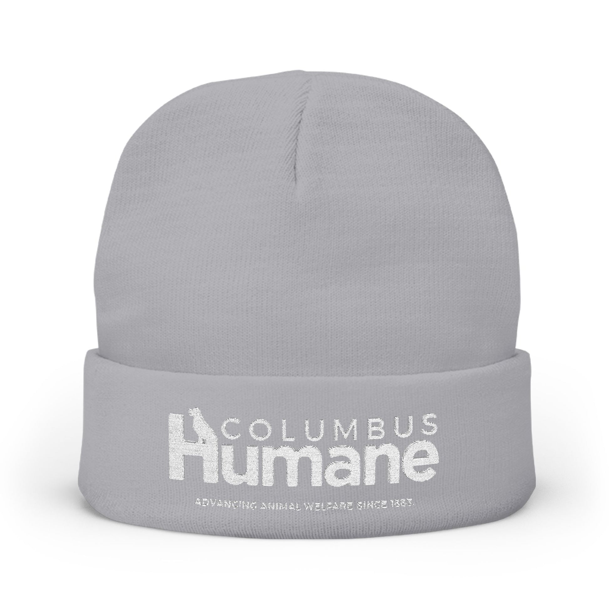Columbus Humane Embroidered Knit Beanie - Cozy Winter Accessory