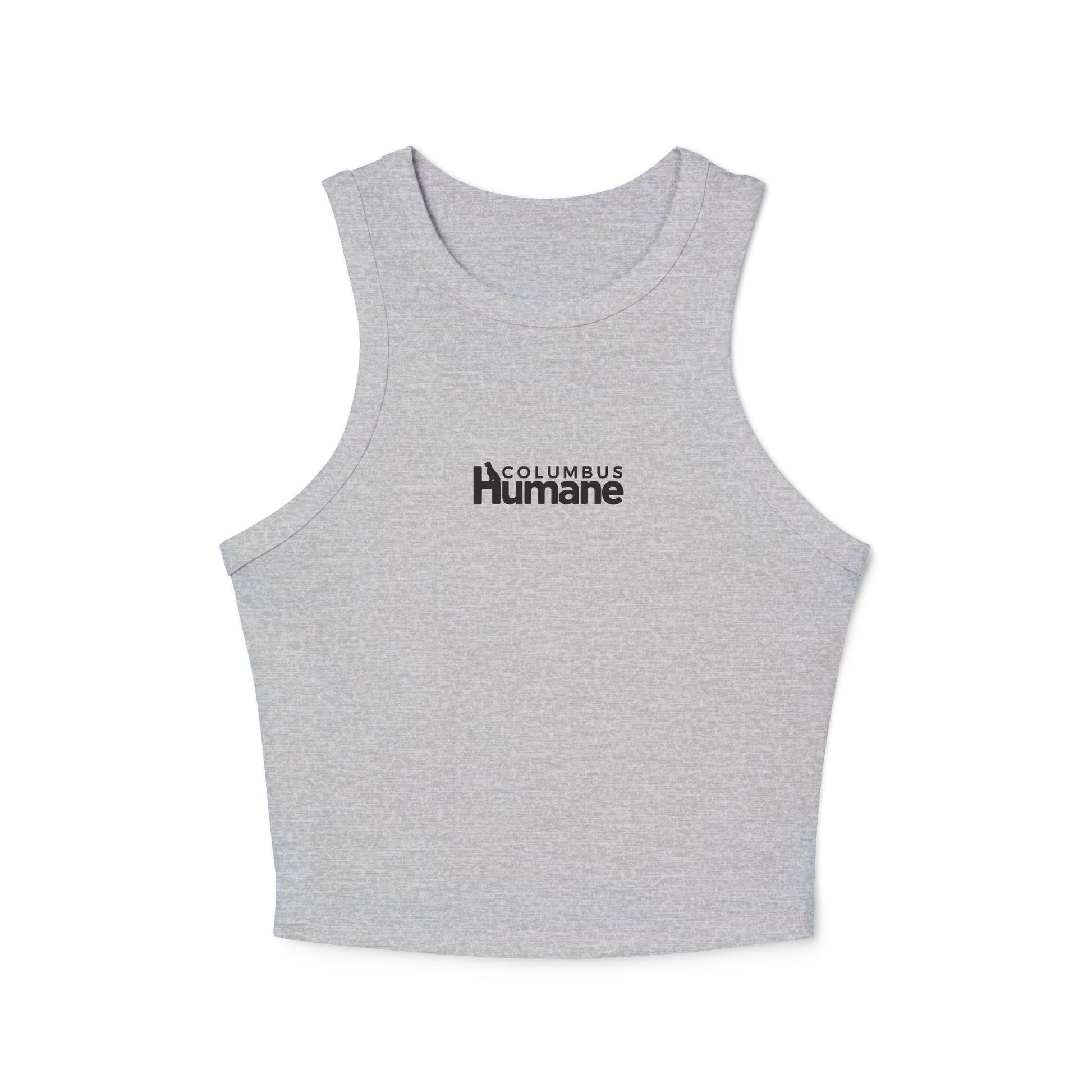 Columbus Humane Trendy Women's Micro Rib Racer Tank Top, Summer Fashion, Casual Wear, Beach Outfit, Gift for Her, Everyday Essential