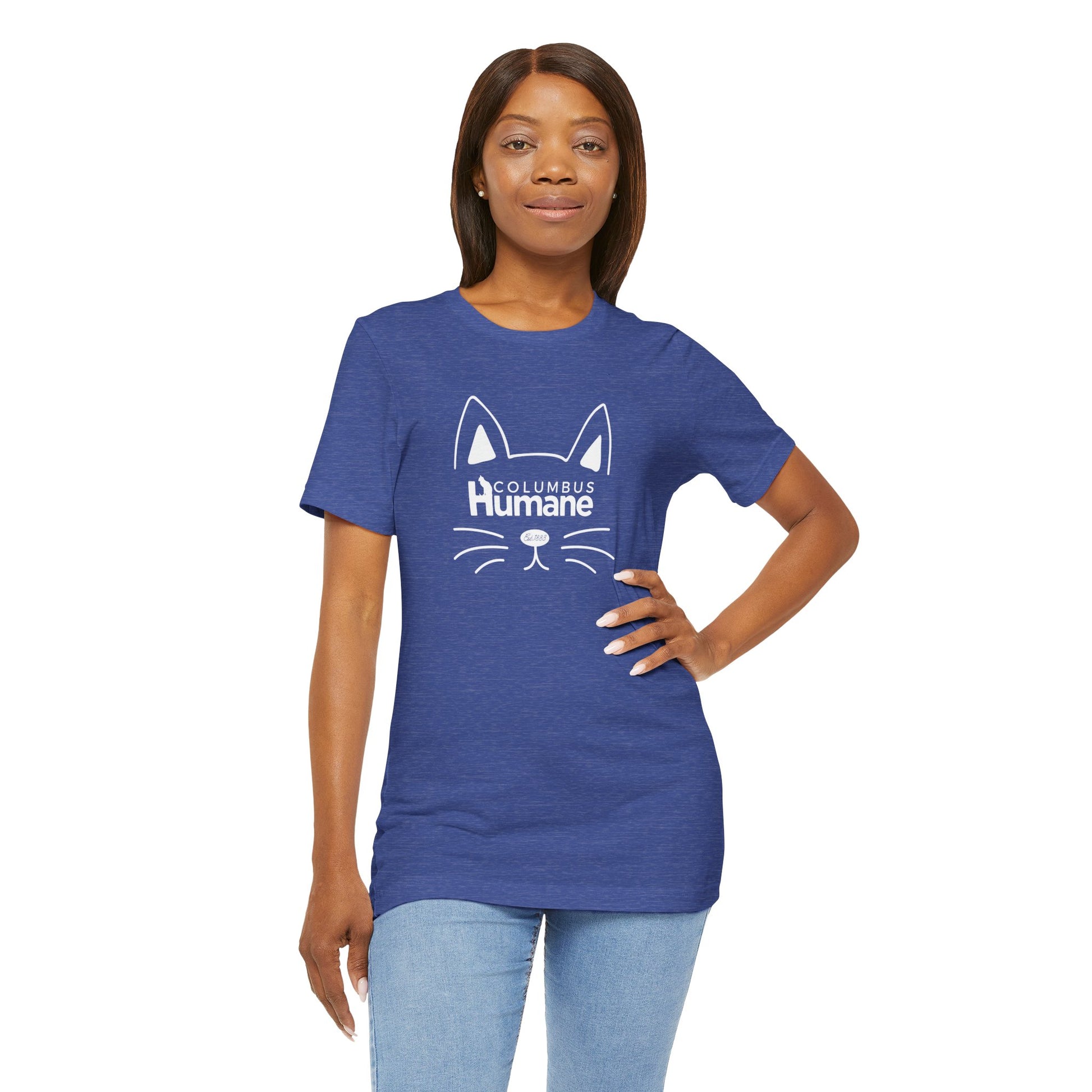 Cat Columbus Humane Unisex Jersey Short Sleeve Tee