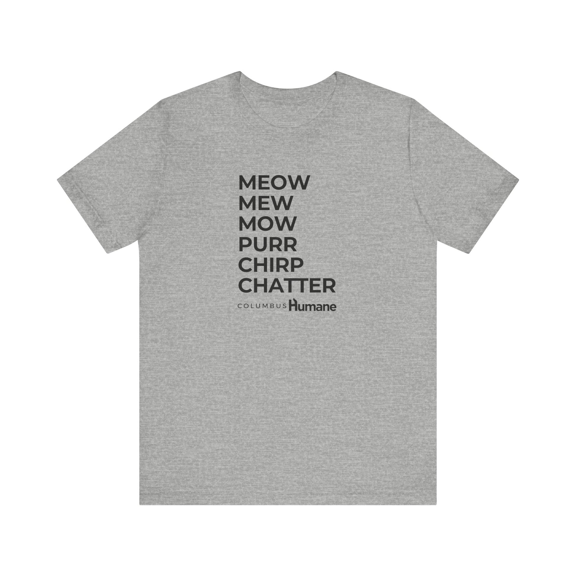 Meow Columbus Humane Unisex Jersey Short Sleeve Tee