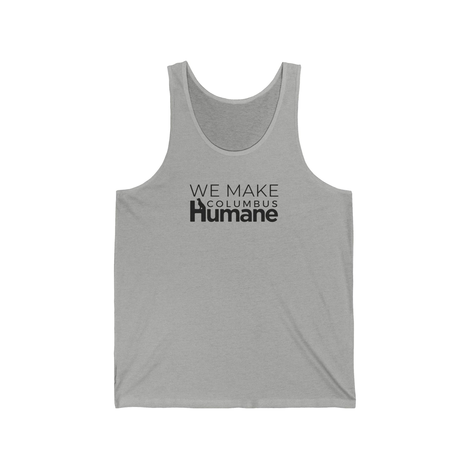 Columbus Humane Unisex Jersey Tank - Soft Summer Tee, Animal Lover Gift, Casual Layering Top, Charity Awareness Wear, Everyday Comfort