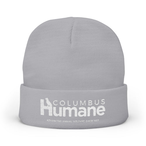 Columbus Humane Embroidered Knit Beanie - Cozy Winter Accessory