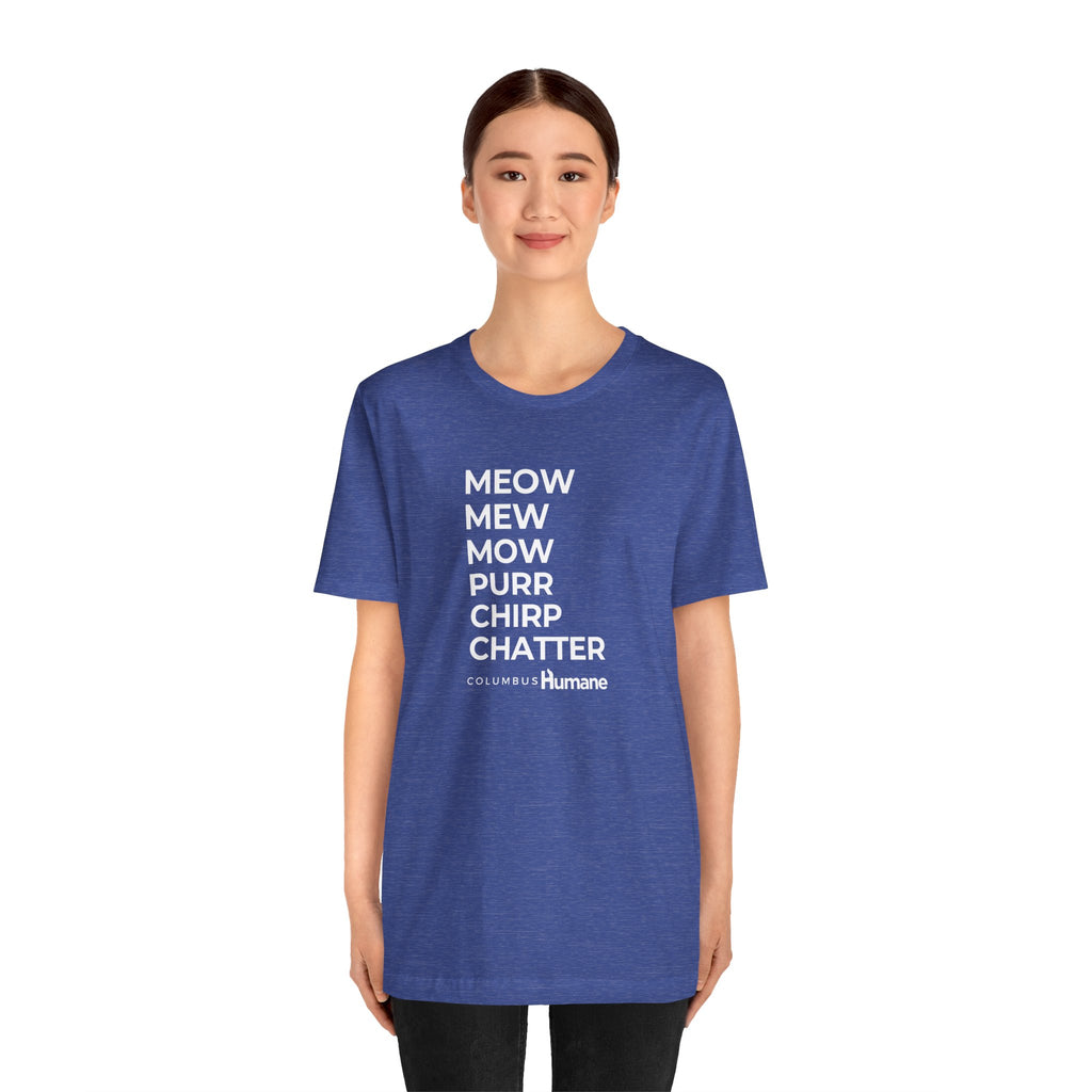 Meow Columbus Humane Unisex Jersey Short Sleeve Tee