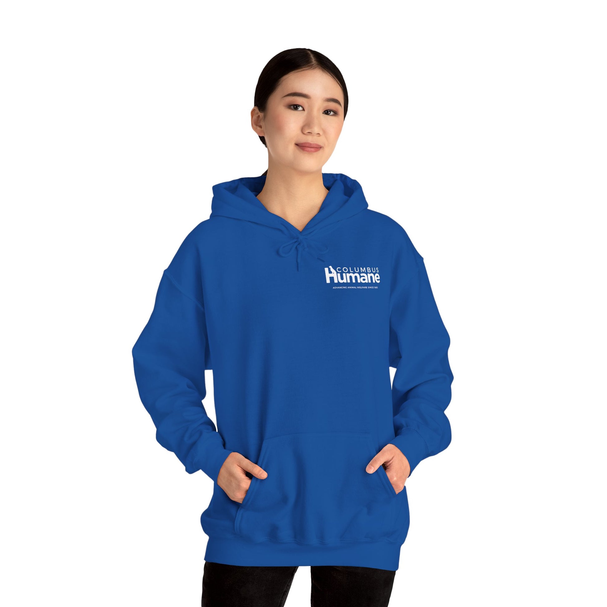 Columbus Humane Front and Back Unisex Heavy Blend Hoodie