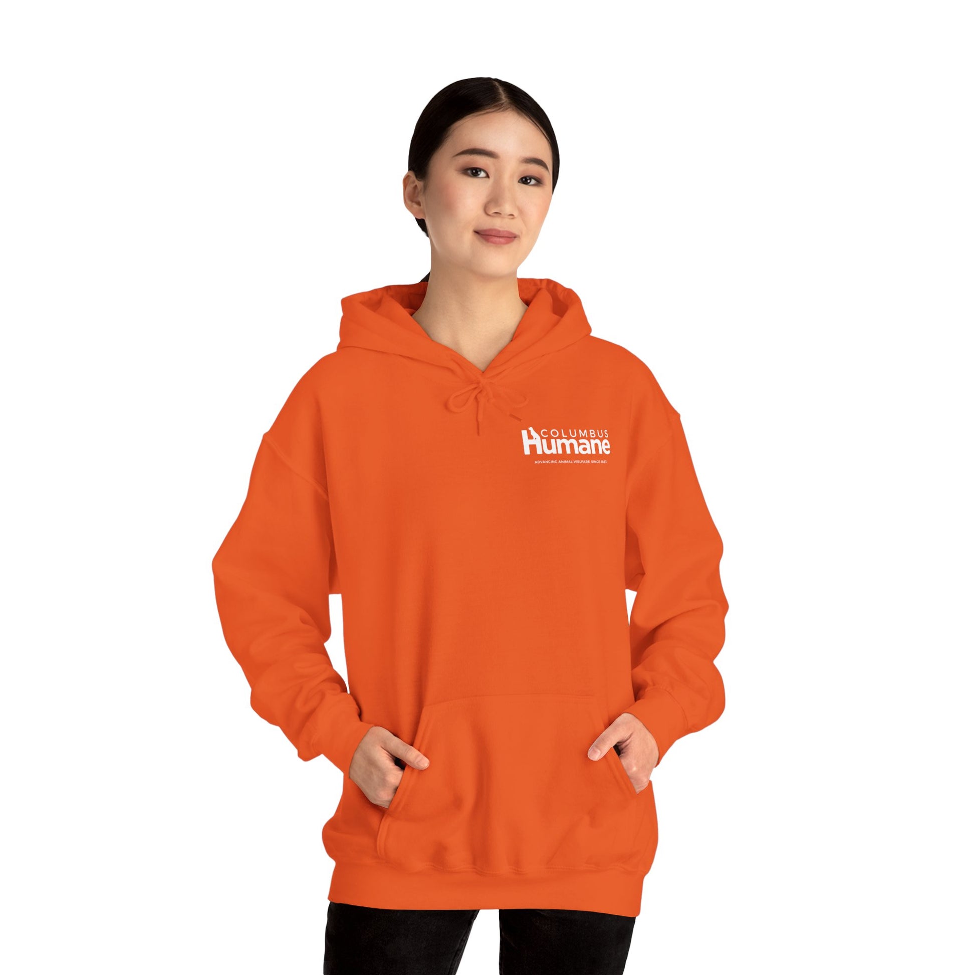 Columbus Humane Front and Back Unisex Heavy Blend Hoodie
