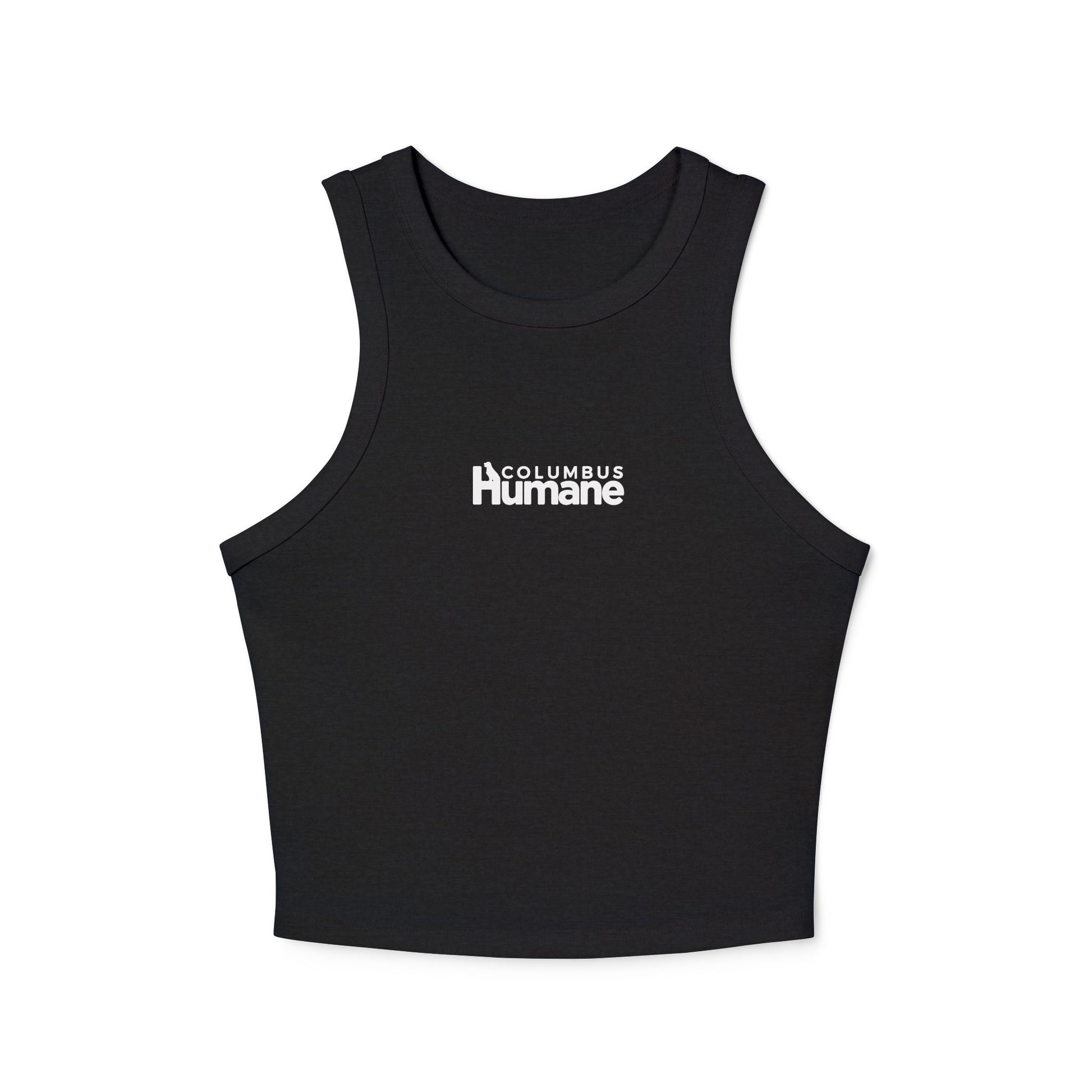 Columbus Humane Trendy Women's Micro Rib Racer Tank Top, Summer Fashion, Casual Wear, Beach Outfit, Gift for Her, Everyday Essential