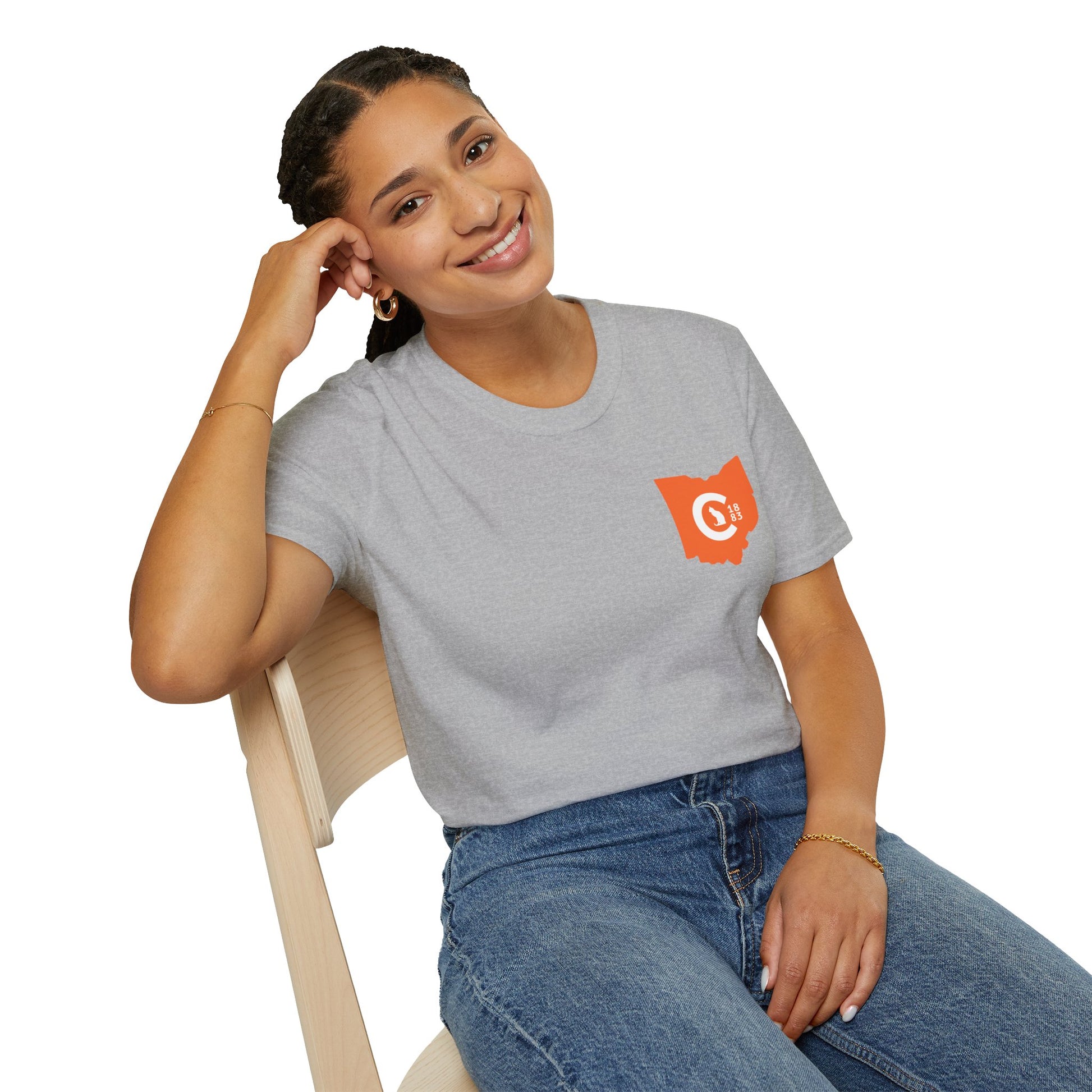 Ohio Cat Unisex T-Shirt, Soft Cotton Tee, Animal Charity Shirt, Gift for Dog Lovers, Casual Everyday Wear